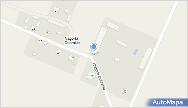 Nagórki Dobrskie, Nagórki Dobrskie, 51, mapa Nagórki Dobrskie