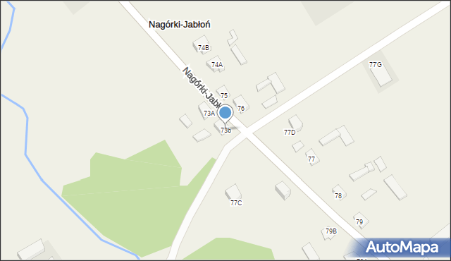 Nagórki-Jabłoń, Nagórki-Jabłoń, 73b, mapa Nagórki-Jabłoń