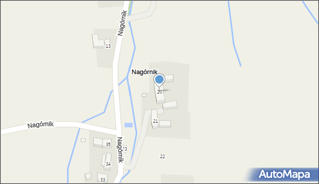 Nagórnik, Nagórnik, 20, mapa Nagórnik