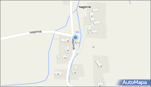 Nagórnik, Nagórnik, 23, mapa Nagórnik