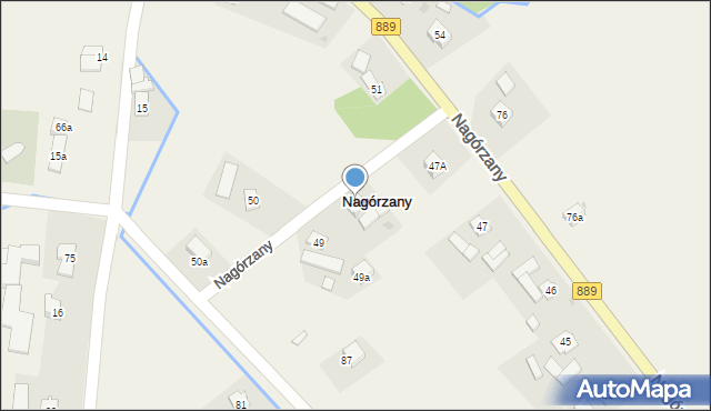 Nagórzany, Nagórzany, 48, mapa Nagórzany