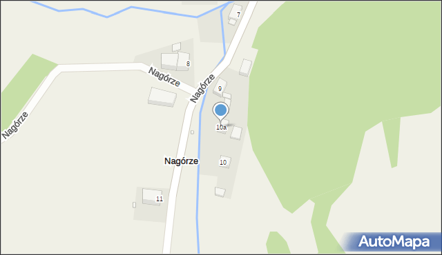 Nagórze, Nagórze, 10a, mapa Nagórze