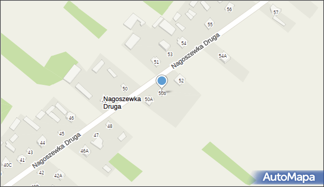 Nagoszewka Druga, Nagoszewka Druga, 50b, mapa Nagoszewka Druga