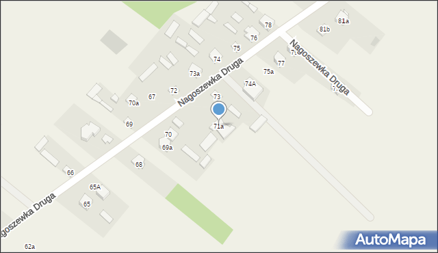 Nagoszewka Druga, Nagoszewka Druga, 71a, mapa Nagoszewka Druga