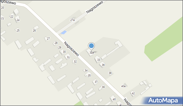 Nagoszewo, Nagoszewo, 32a, mapa Nagoszewo