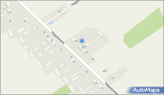 Nagoszewo, Nagoszewo, 33, mapa Nagoszewo