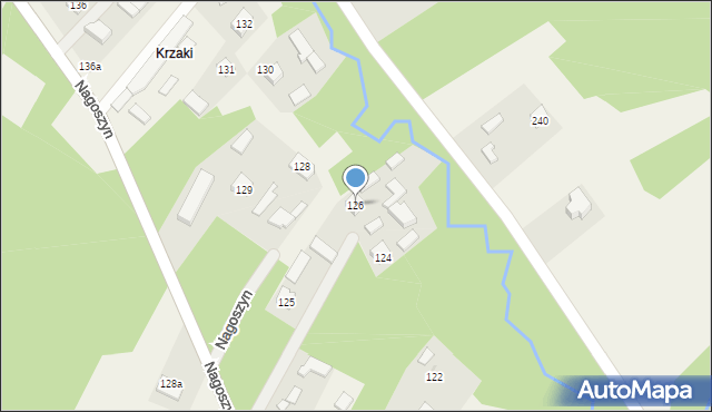 Nagoszyn, Nagoszyn, 126, mapa Nagoszyn