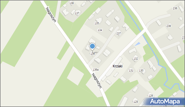 Nagoszyn, Nagoszyn, 136, mapa Nagoszyn