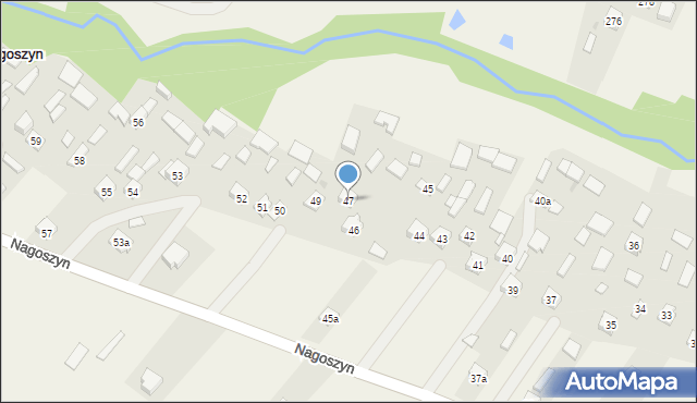 Nagoszyn, Nagoszyn, 47, mapa Nagoszyn