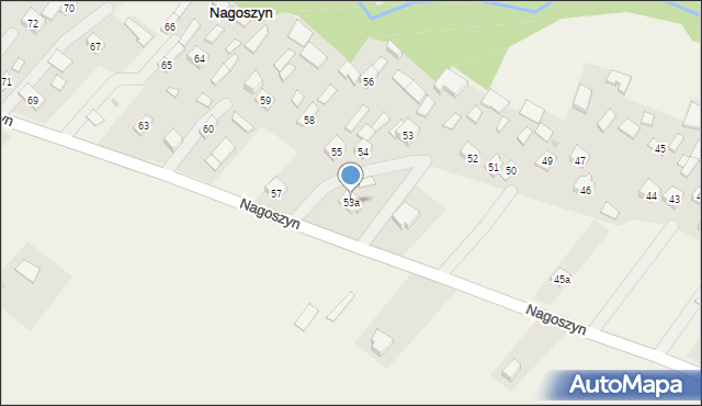 Nagoszyn, Nagoszyn, 53a, mapa Nagoszyn