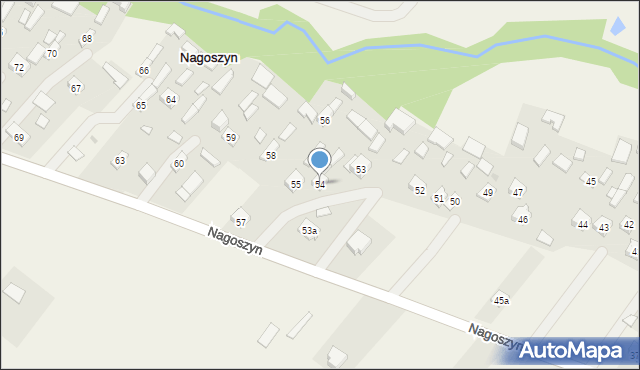 Nagoszyn, Nagoszyn, 54, mapa Nagoszyn