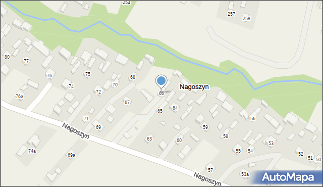 Nagoszyn, Nagoszyn, 66, mapa Nagoszyn