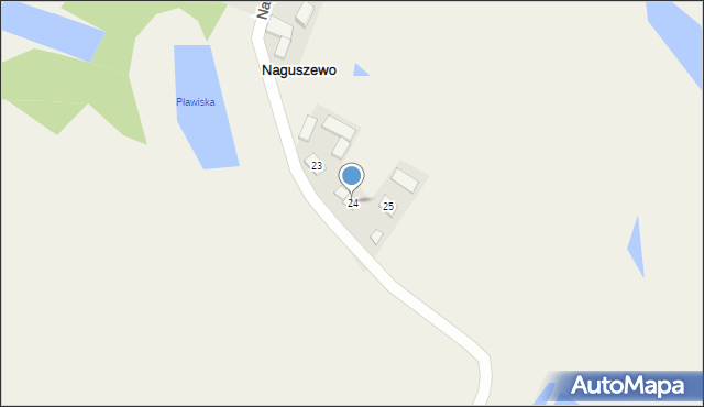 Naguszewo, Naguszewo, 24, mapa Naguszewo