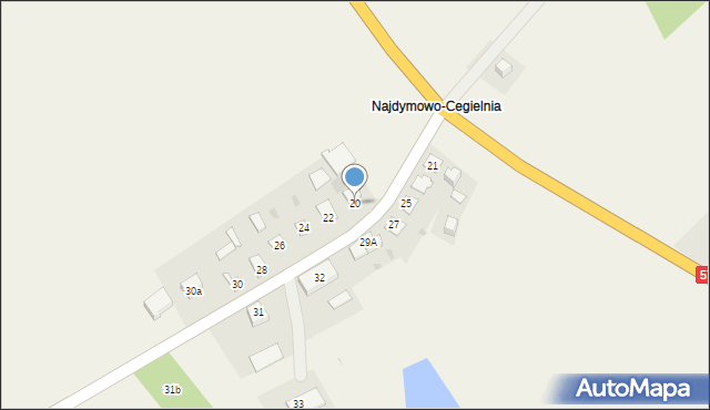 Najdymowo, Najdymowo, 20, mapa Najdymowo