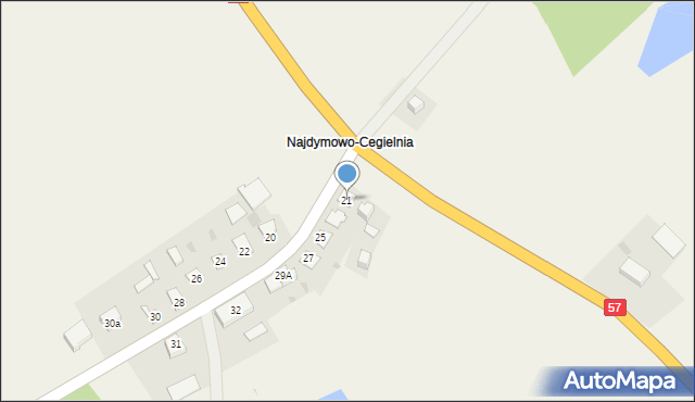 Najdymowo, Najdymowo, 21, mapa Najdymowo