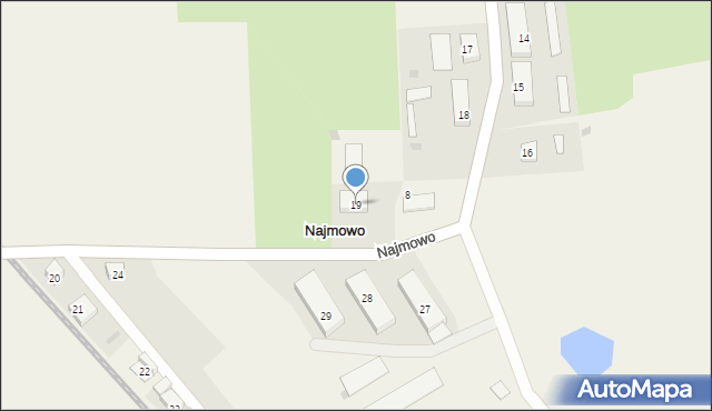 Najmowo, Najmowo, 19, mapa Najmowo