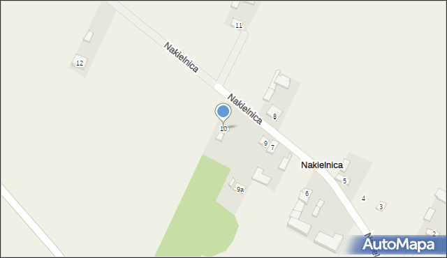 Nakielnica, Nakielnica, 10, mapa Nakielnica