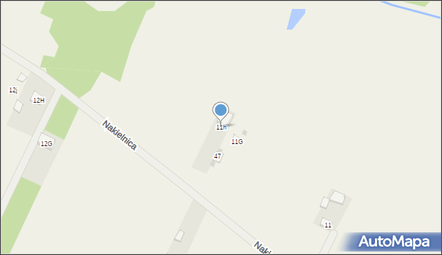 Nakielnica, Nakielnica, 11h, mapa Nakielnica