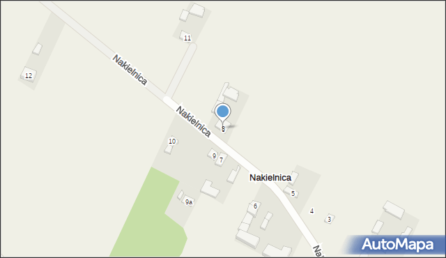 Nakielnica, Nakielnica, 8, mapa Nakielnica