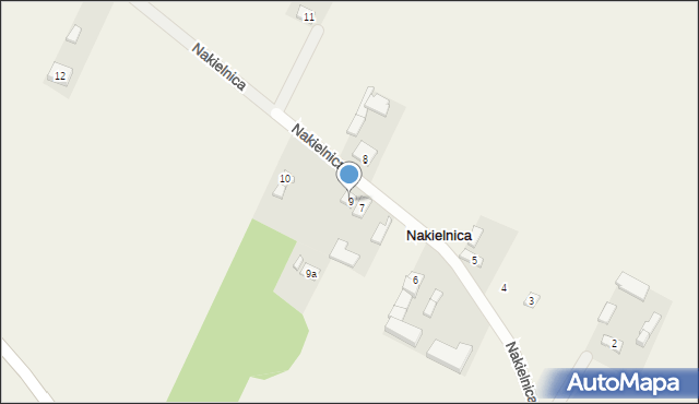 Nakielnica, Nakielnica, 9, mapa Nakielnica