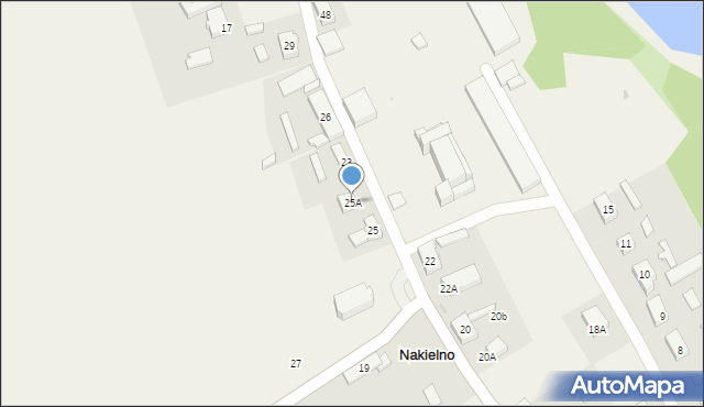 Nakielno, Nakielno, 25A, mapa Nakielno