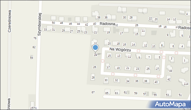 Nakło Śląskie, Na Wzgórzu, 24, mapa Nakło Śląskie