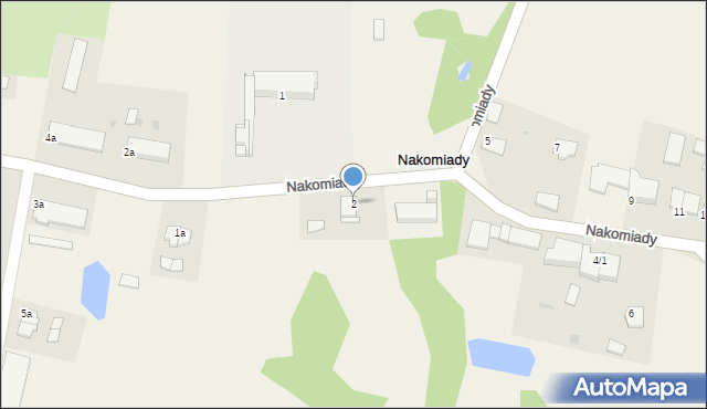 Nakomiady, Nakomiady, 2, mapa Nakomiady