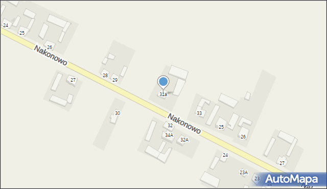 Nakonowo, Nakonowo, 31a, mapa Nakonowo