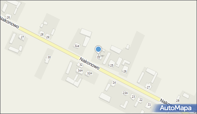 Nakonowo, Nakonowo, 33, mapa Nakonowo