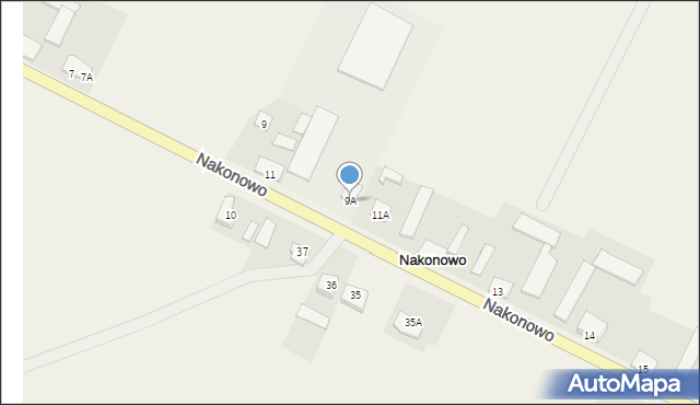 Nakonowo, Nakonowo, 9A, mapa Nakonowo