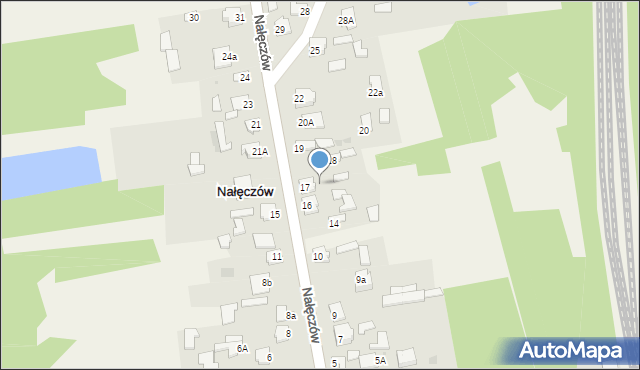 Nałęczów, Nałęczów, 17a, mapa Nałęczów