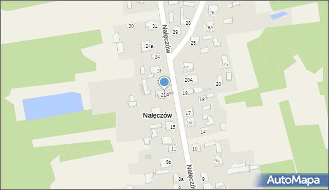 Nałęczów, Nałęczów, 21A, mapa Nałęczów