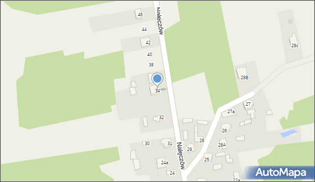 Nałęczów, Nałęczów, 34, mapa Nałęczów