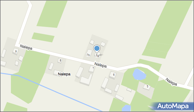 Nalepa, Nalepa, 7a, mapa Nalepa