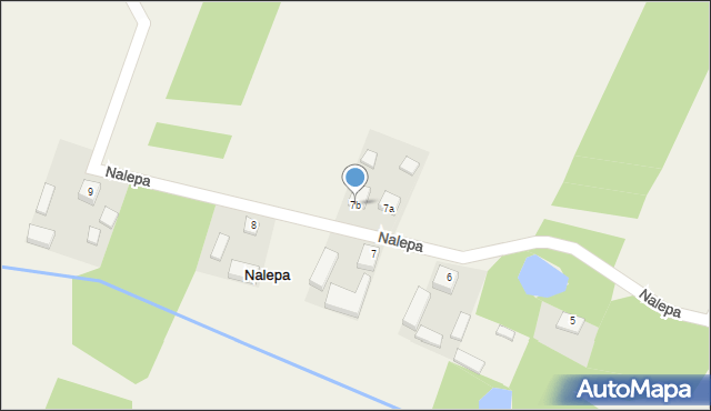 Nalepa, Nalepa, 7b, mapa Nalepa