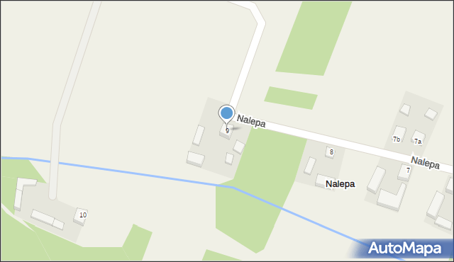 Nalepa, Nalepa, 9, mapa Nalepa