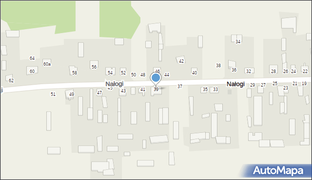 Nałogi, Nałogi, 39, mapa Nałogi