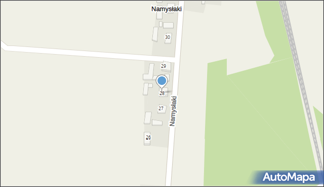 Namysłaki, Namysłaki, 28, mapa Namysłaki