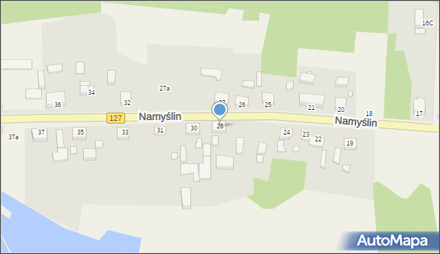 Namyślin, Namyślin, 28, mapa Namyślin