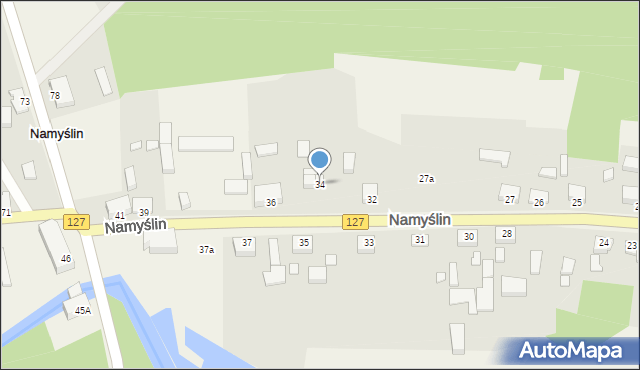 Namyślin, Namyślin, 34, mapa Namyślin