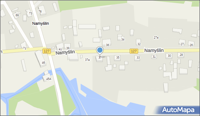 Namyślin, Namyślin, 37, mapa Namyślin