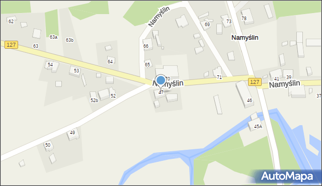 Namyślin, Namyślin, 47, mapa Namyślin