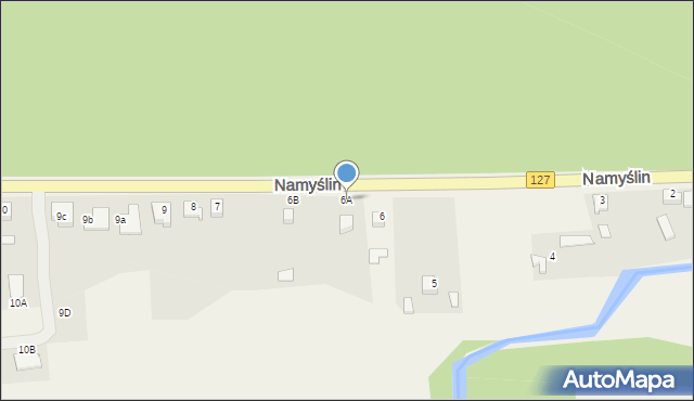 Namyślin, Namyślin, 6A, mapa Namyślin