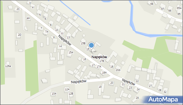 Napęków, Napęków, 16A, mapa Napęków