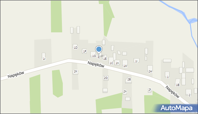 Napęków, Napęków, 1j, mapa Napęków