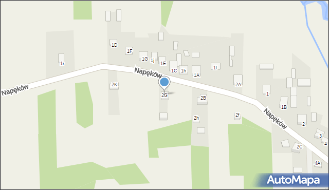 Napęków, Napęków, 2G, mapa Napęków