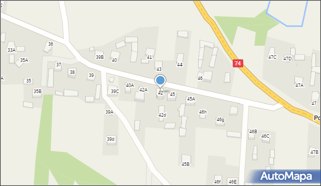 Napęków, Napęków, 42, mapa Napęków