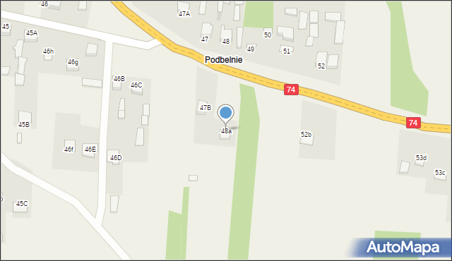 Napęków, Napęków, 48a, mapa Napęków