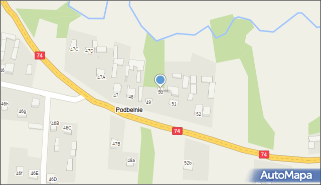 Napęków, Napęków, 50, mapa Napęków