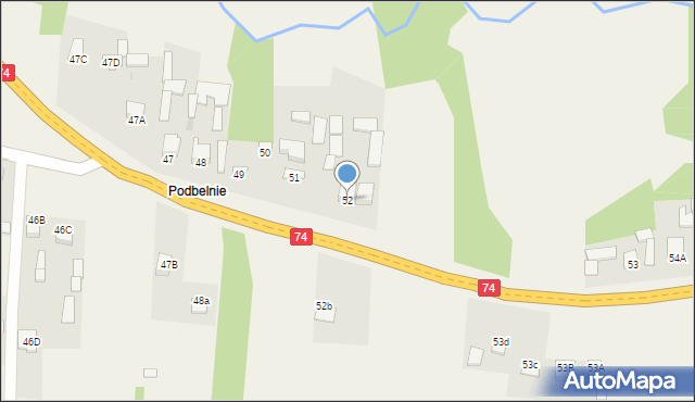 Napęków, Napęków, 52, mapa Napęków